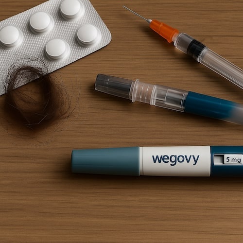 Kann durch Abnehmspritzen wie Ozempic, Mounjaro und Wegovy Haarausfall eintreten - Hairforlife.ch