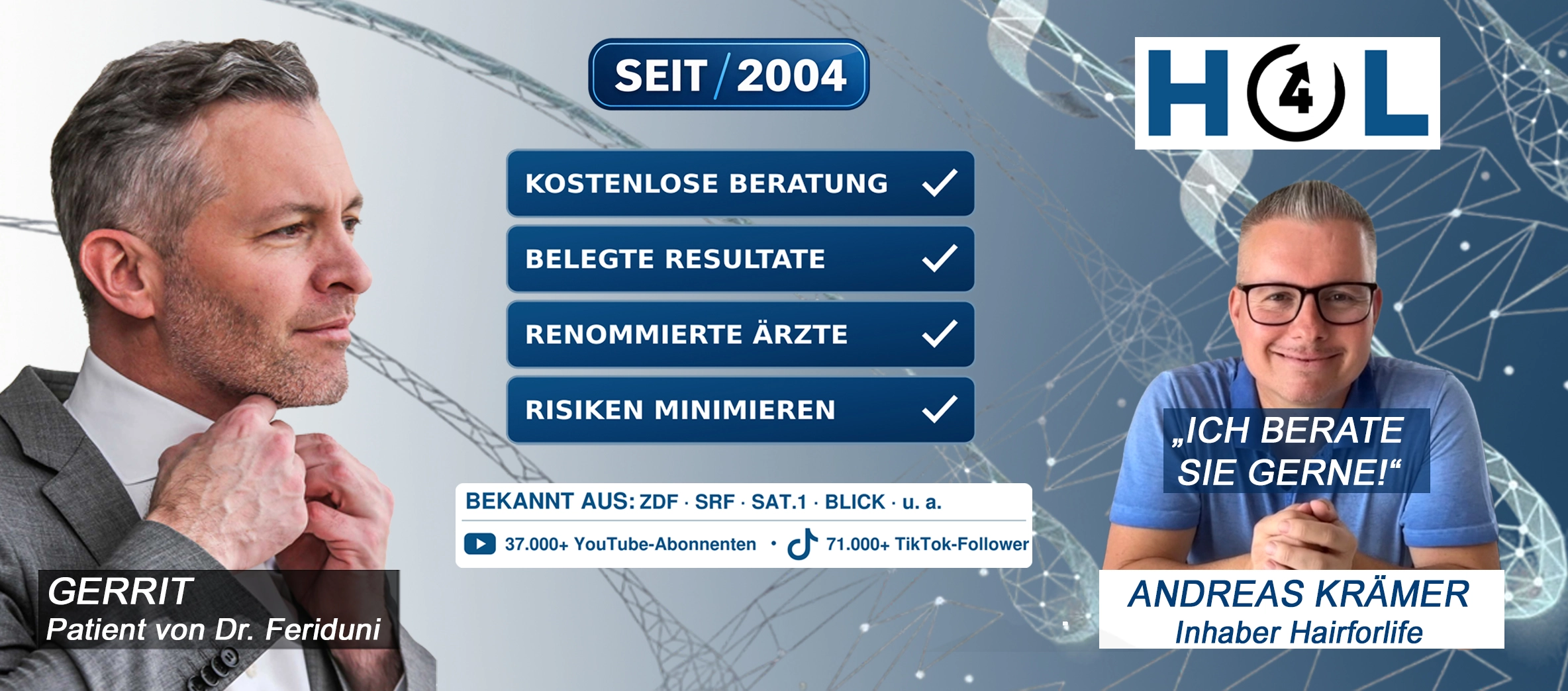 Haartransplantation Online-Beratung Hairforlife.ch Schweiz