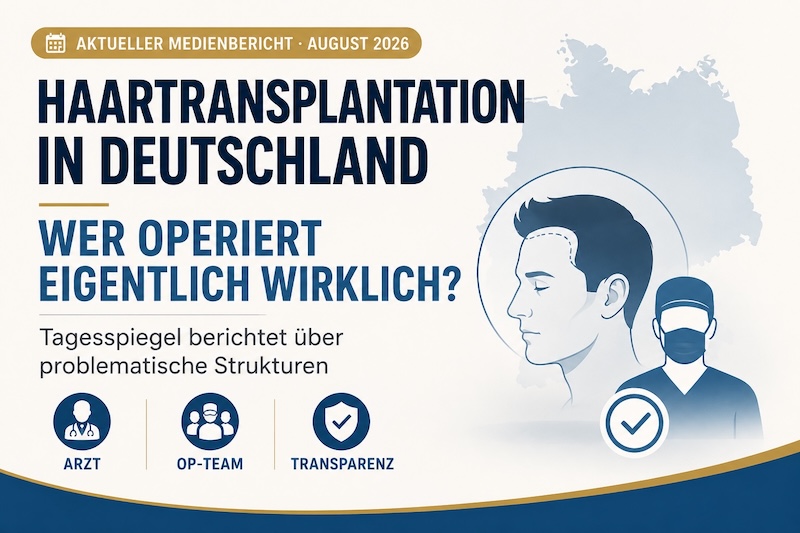 Haartransplantation in Deutschland: Tagesspiegel-Bericht - Wer operiert eigentlich? Hairforlife.ch